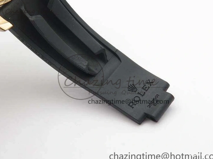 0209 GoodFit Yacht-Master 40mm 116695SATS BP Maker Best Edition Crystal Bezel On Black Rubber Strap Swiss ETA 3555